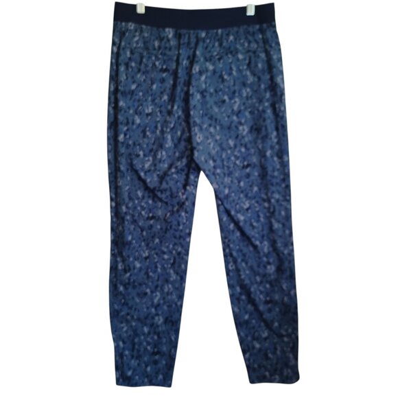 Athleta Pants Brooklyn Ankle Pull On Captivate Chrome Blue Stretch Womens 10 - Picture 8 of 11